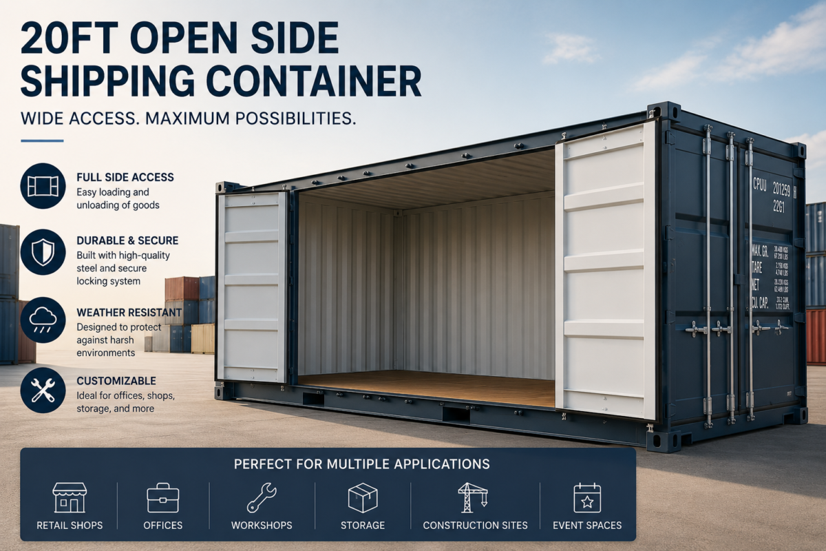20ft Open Side Shipping Container: The Complete Guide for Storage, Business & Modular Projects