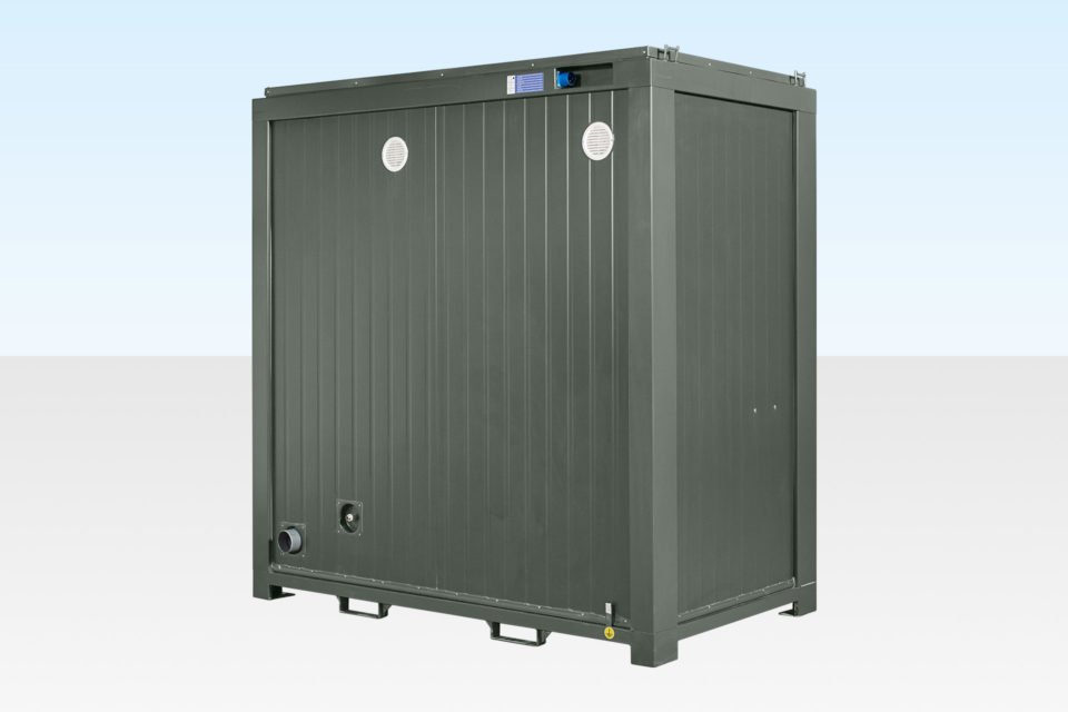 1+1 Double Mains Toilet 8Ft x 5Ft (Bottle Green) - Buy Shipping Container