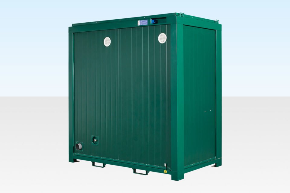 1+1 Double Mains Toilet 8Ft x 5Ft (Green) - Buy Shipping Container