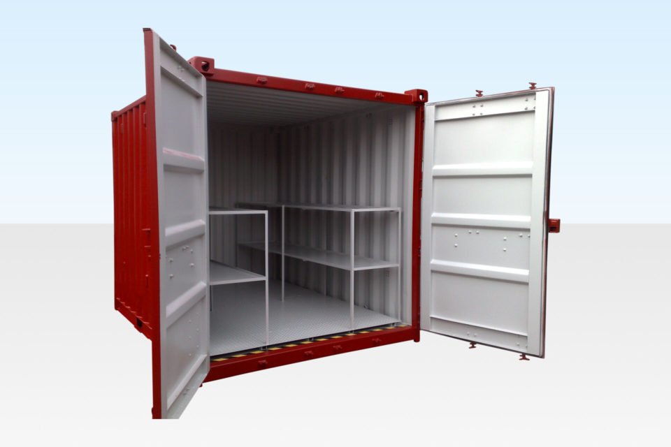 10 x 8ft Flat Floor Bunded Store - Buy Shipping Container