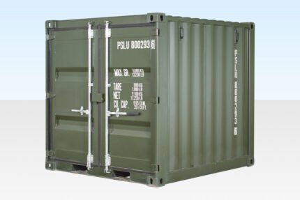 8ft One Trip Shipping Container Green (RAL 6007) - Buy Shipping Container